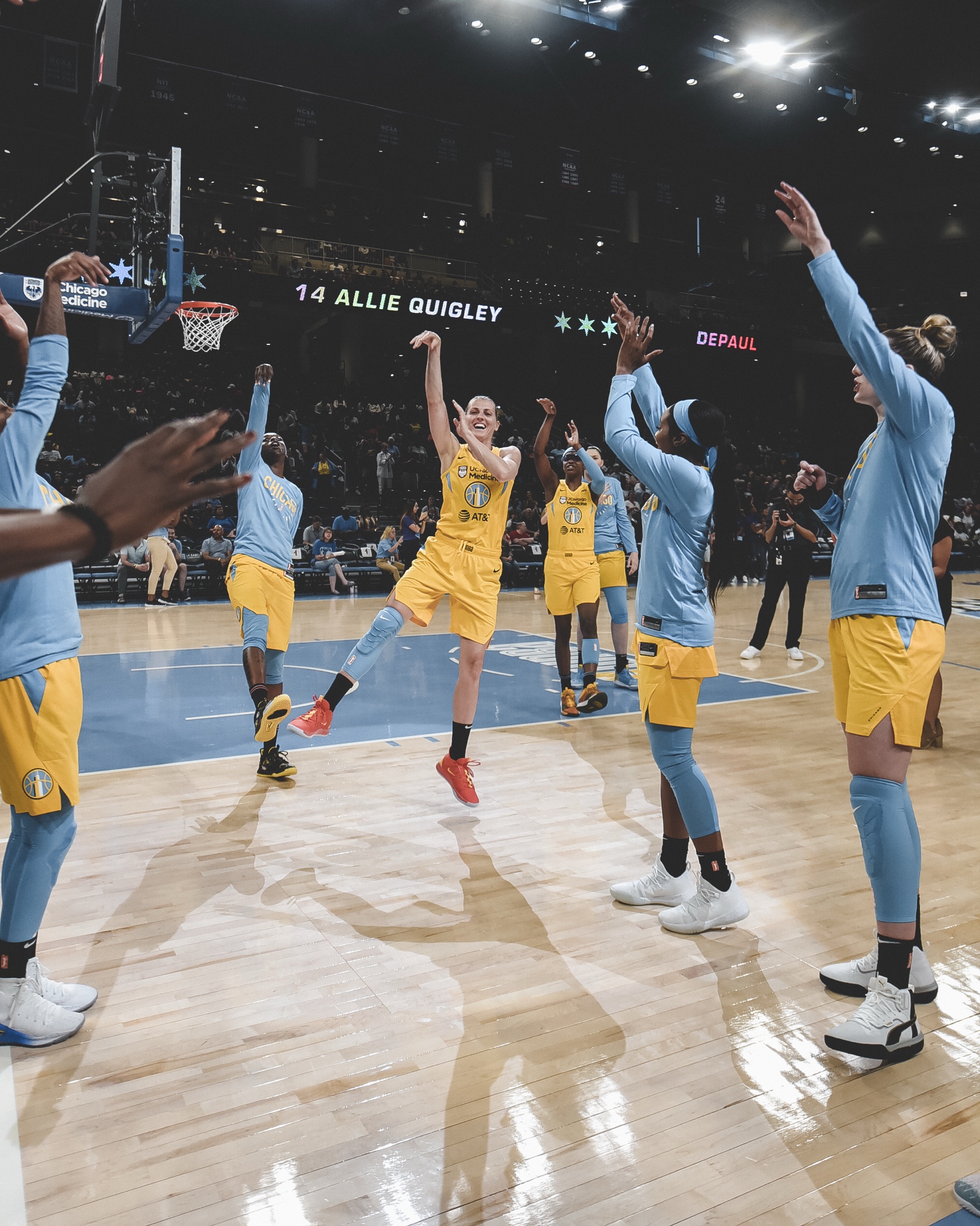 Allie Quigley, two-time <a href="https://en.wikipedia.org/wiki/Allie_Quigley" target="_blank" rel="noopener noreferrer">3-point contest champion</a>, out of DePaul.