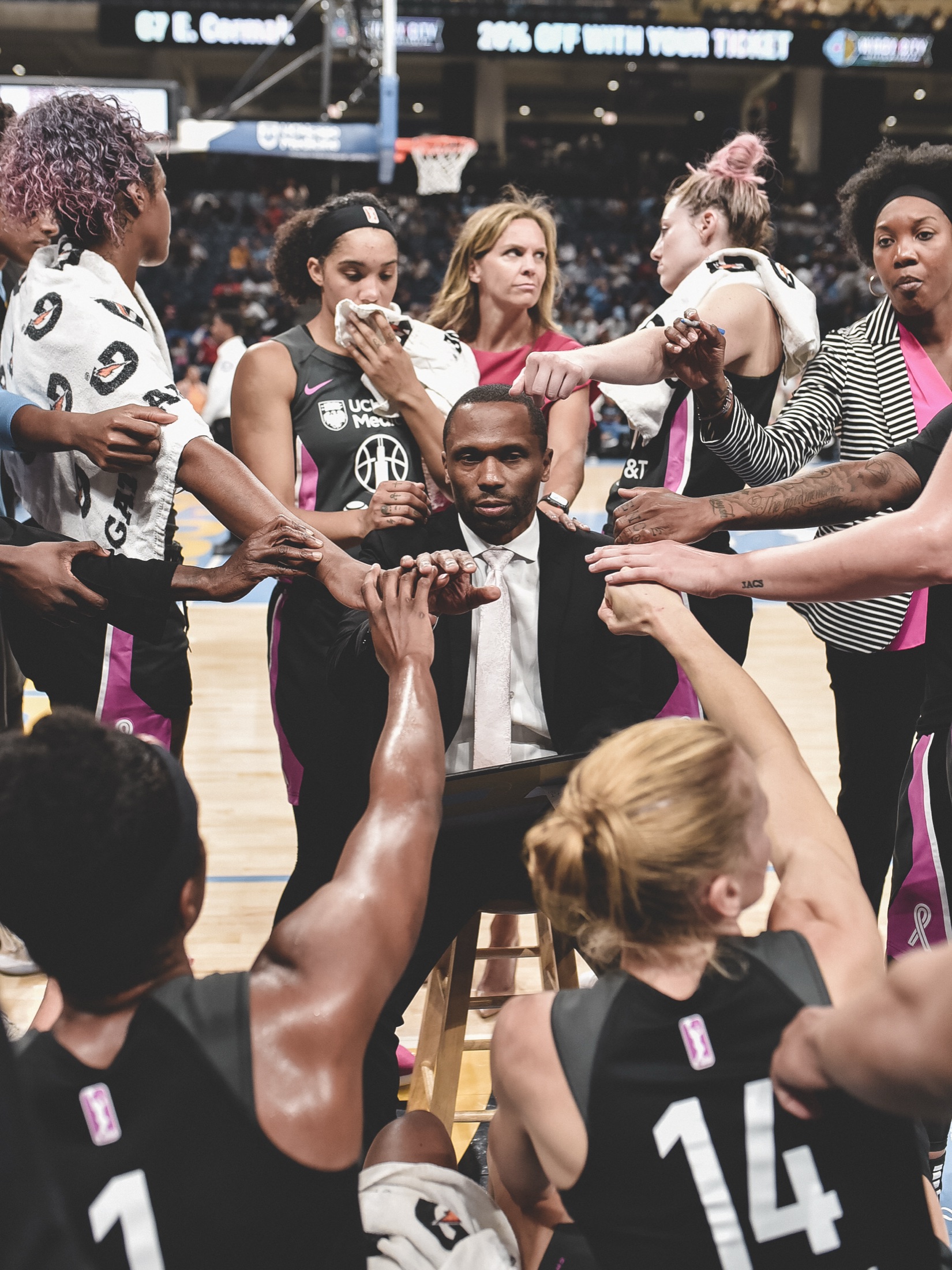 "I've always been anxious to come to work, and it's because of them," Wade told the <a href="https://www.dailyherald.com/sports/20190913/no-denying-sky-players-think-the-world-of-their-coach-of-the-year" target="_blank" rel="noopener noreferrer">Daily Herald</a>.