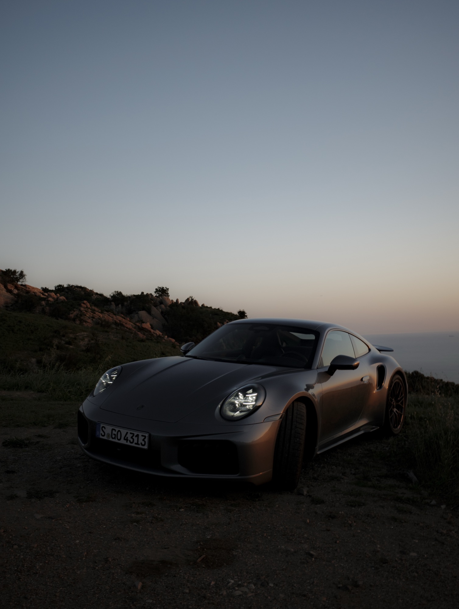 Above the Pacific.