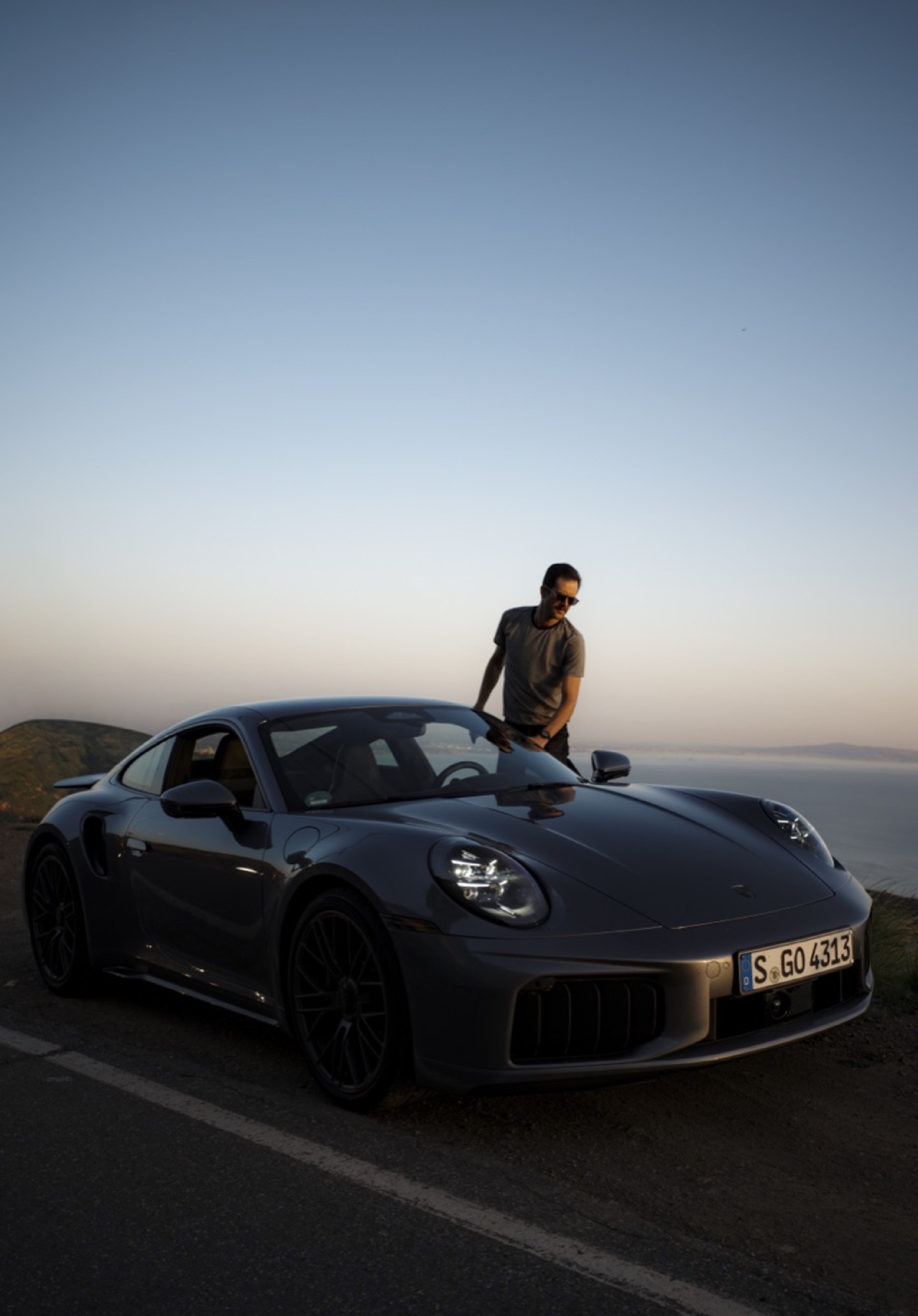 Alex with the test car for the week.